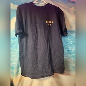 Brixton NWOT Navy Blue Logo Mens Tshirt‎ Size Medium
